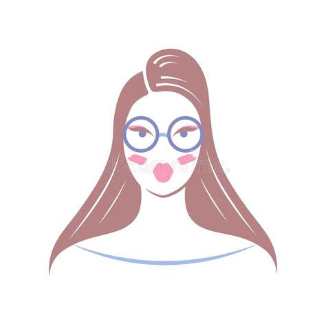 Woman With Glasses Stock Vector Illustration Of Logo 209472559