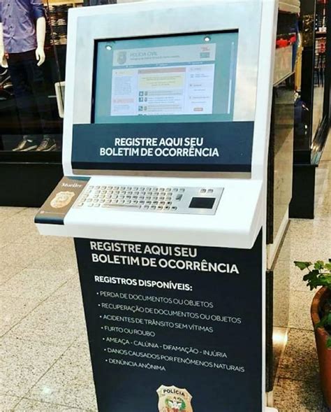 Terminal da delegacia virtual instalado em shopping de Joinville começa a funcionar