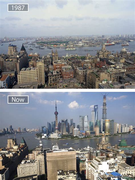30 Before And After Pics Showing How Famous Cities Changed Over Time