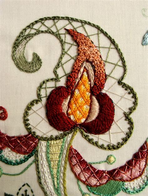 Crewel Embroidery Stitch Chart Crewel Embroidery Fabric India Crewel