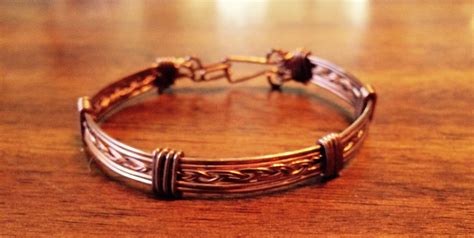 Copper Wire Braided Bracelet Braided Bracelets Silver Bracelet Wire Jewerly