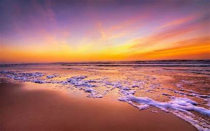 Sunset California Beaches Golden Wallpapers Widescreen Wide