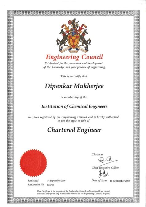 Certificatechartered Engineer