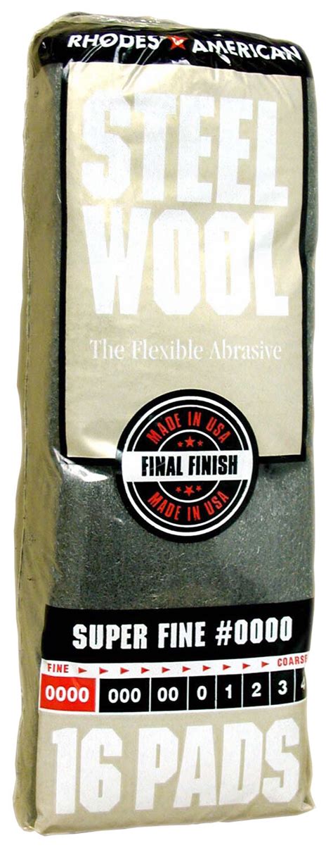 Case Rhodes American Steel Wool Grade 0000 Super Fine ~ 6 Bags Of 16