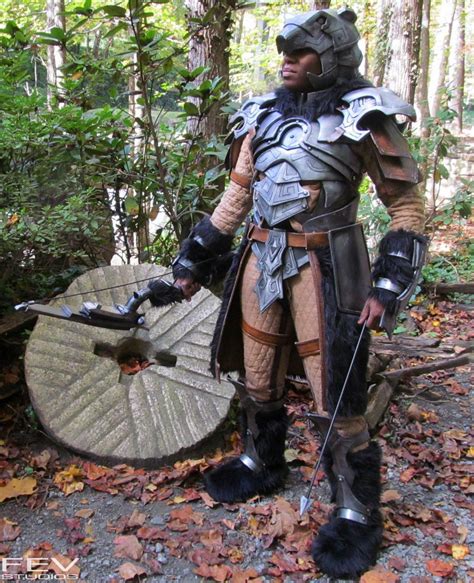 Skyrim Cosplay Redguard Adventurer W Nordic Carved Armor Skyrim