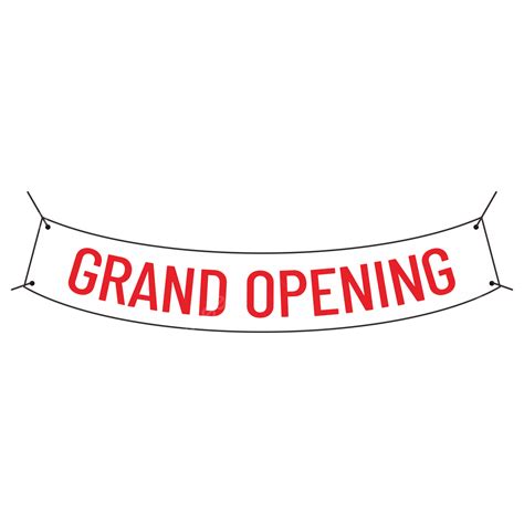 Grand Opening Banner Vector Art Png Simple Banner Grand Opening Design