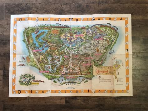 Pin By Jeff Boyd On Disneylandephemera Disneyland Map Poster Prints