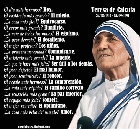 Frases Citas Madre Teresa De Calcuta Salud Responde Cita Medico