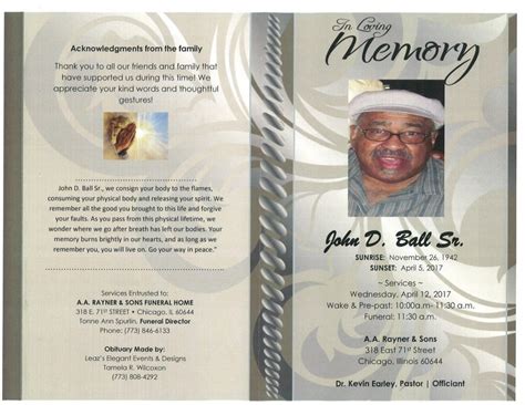 John D Ball Sr Obituary Aa Rayner And Sons Funeral Homes