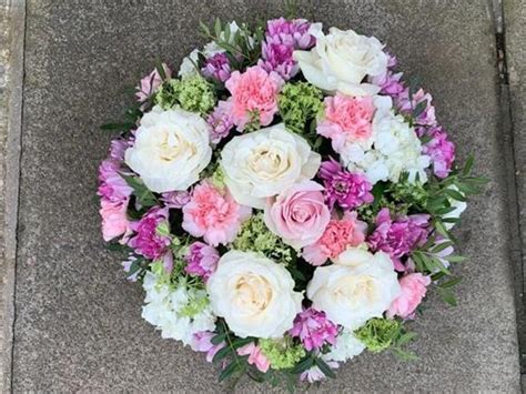 Florists Choice Posy Arrangement Funeral Flowers Lanark