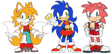 Sonic Fan Characters Disney Characters Fictional Characters Gender Swap Amy Rose Sonic Art