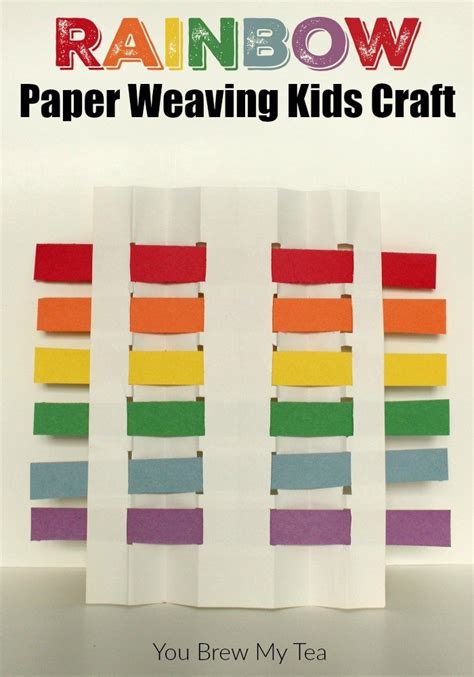 Rainbow Paper Weaving Kids Craft