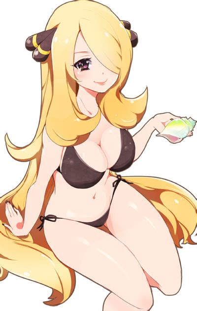 Cynthia In A Swimsuit Pokémon Know Your Meme