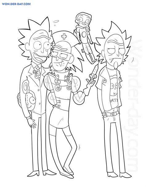 Rick And Morty Coloring Pages Free Coloring Pages