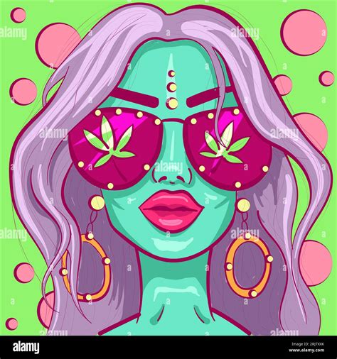 Stoner Woman Stock Vector Images Alamy