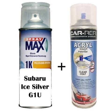 Auto Touch Up Paint Subaru Ice Silver G1u Plus 1k Clear Coat Ebay