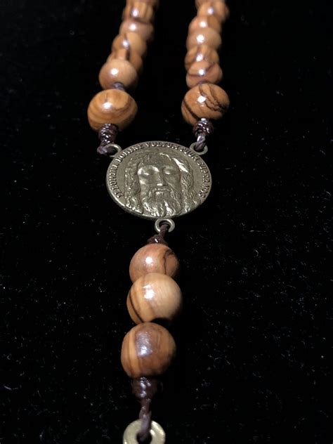 Chaplet Holy Face Of Jesus 8 And 10mm Olive Wood Beads W Case His