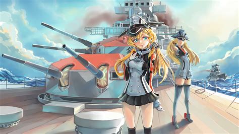 Prinz Eugen And Bismarck Kantai Collection Drawn By Simanaoteng
