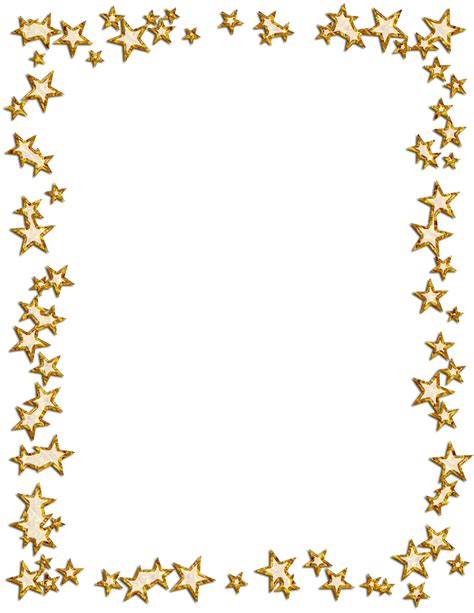 Borders And Frames Picture Frames Star Photography Clip Art Gold