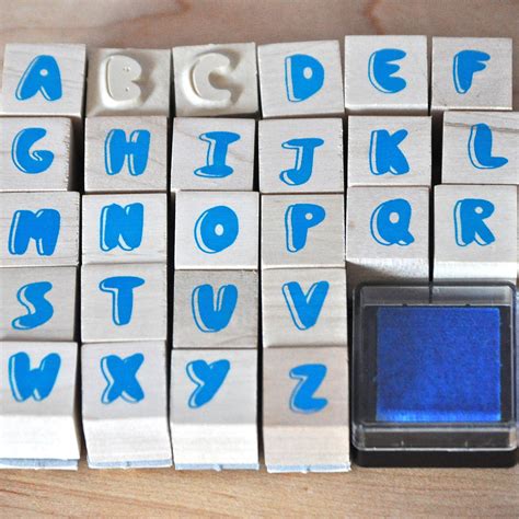 Alphabet Rubber Stamp Kit Imagine Childhood