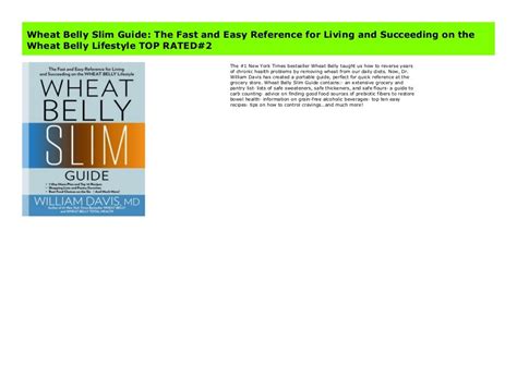 wheat belly slim guide the fast and easy reference for living and succeeding on the wheat belly