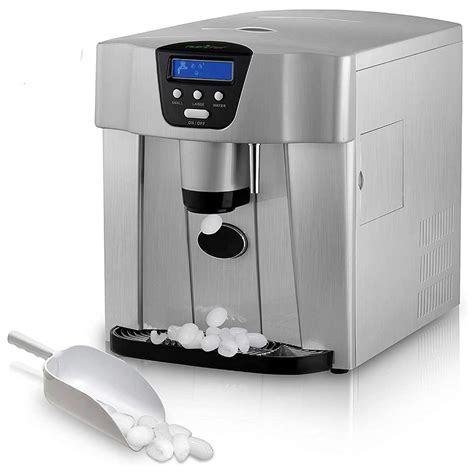 Nutrichef Portable Kitchen Countertop Ice Cube Maker And Water Dispenser Machine