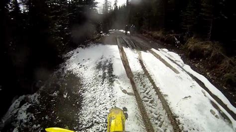 Rm125 Ripping In Deep Snow Youtube
