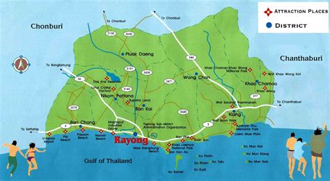 Rayong Location Map Online Information Guide ท่องเที่ยวจังหวัดระยอง