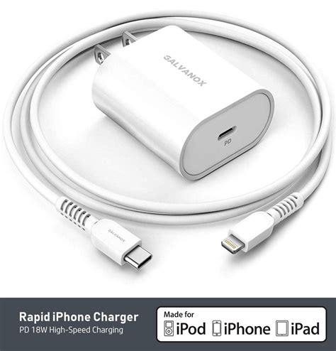 Galvanox Fast Iphone Charger Mfi Apple Certified Usb C To Lightning