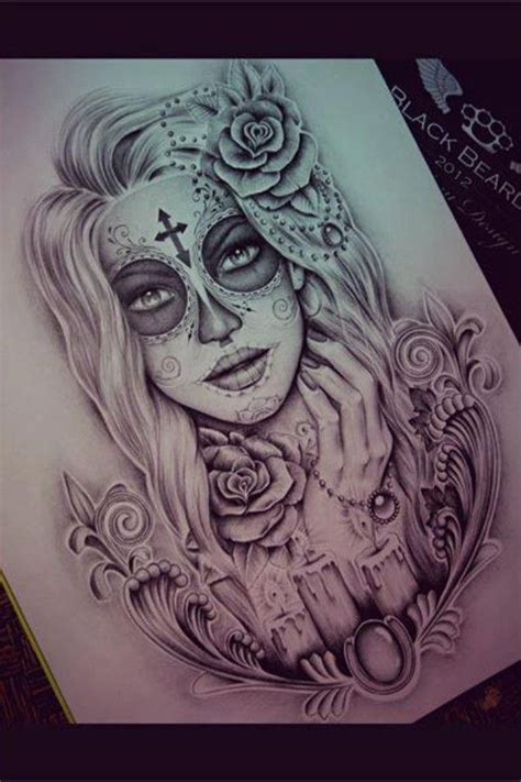 Gypsy Skull Tattoo Idea Sugar Skulls Tattoos Sugar Skull Tattoos