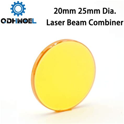 106um Laser Beam Combiner Lens 20mm 25mm For Co2 Laser Engraving