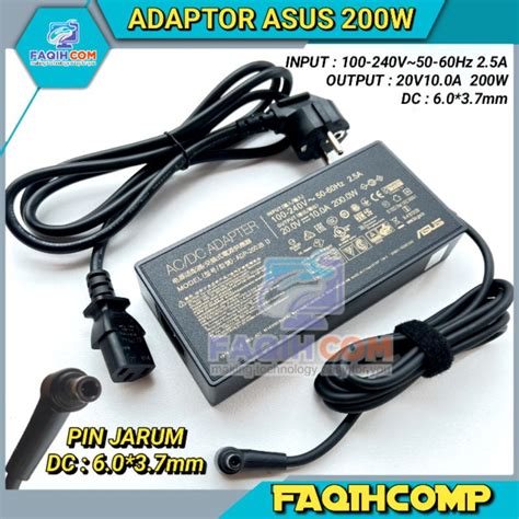 Jual Adaptor Charger Asus Tuf Dash F15 A15 Fx516pr Fa506qr Rog G15 20v