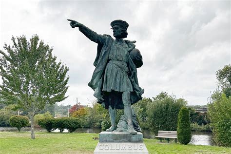 Columbus statue, removed from a square in Providence, Rhode Island, re