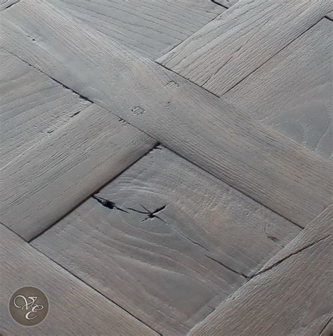 Reclaimed Oak French Parquet Chantilly Brushed Fumed Lyed 05 French