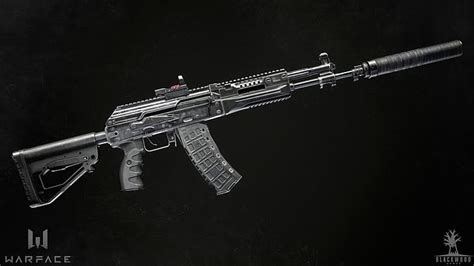 Hd Wallpaper Rendering Weapons Gun Muffler Kalashnikov Warface