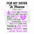 Sister In Heaven SVG | Etsy