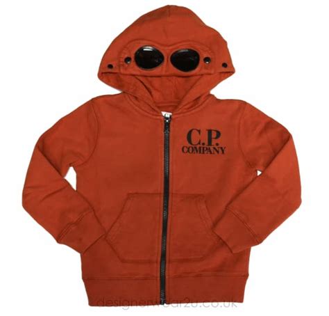 Cp Company Undersixteen Kids Cp Company Hooded Sweatshirt In Orange
