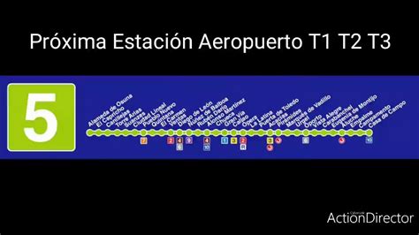 Metro De Madridmegafonia Línea 5 Futura Aeropuerto T1 T2 T3 Youtube