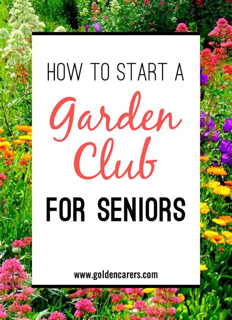 How To Start A Garden Club For Seniors