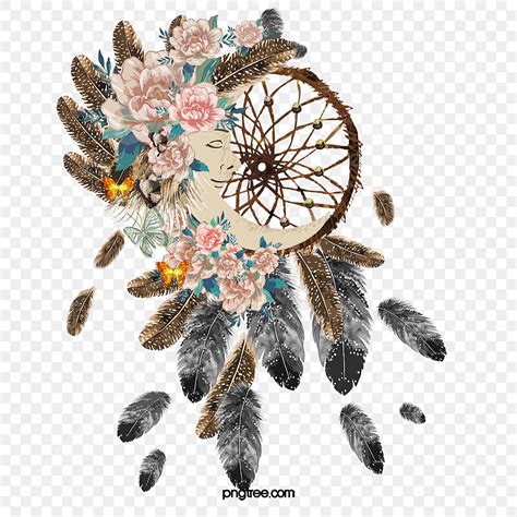 Dream Catchers Png Picture Bohemian Style Hand Drawn Dream Catcher