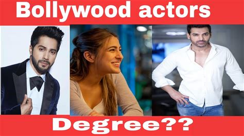 Top Ten Most Educated Bollywood Actor L Bollywood Actors