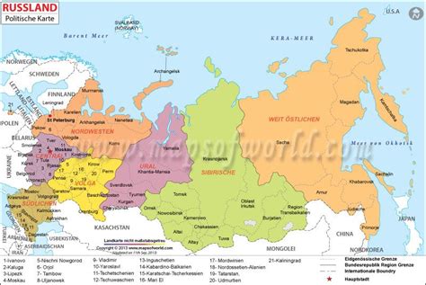 Die russische föderation ist ein staat im nördlichen eurasien und wird vom polarkreis durchschnitten. russland karte | Russland, Finnland, Norwegen
