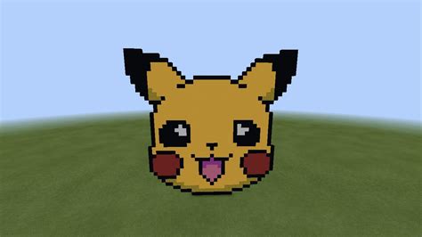 A Pikachu Pixel Art I Made In Minecraft Just Cause R Pokemon