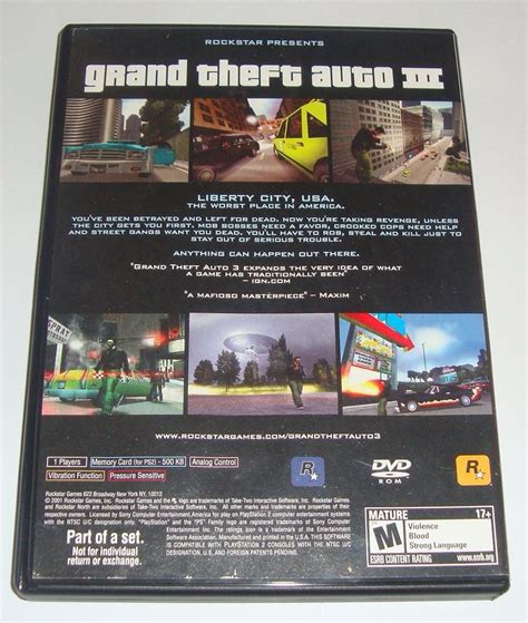 Gta Grand Theft Auto 3 Iii Original Ps2 Carta Registrada R 3400 Em