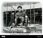 Louis Paulhan (1883 1963), pioneering French aviator. Louis seated in ...