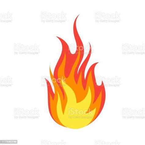 Fire Emoji Simple Light Creative Dangerous Energy Flame Burns Fired