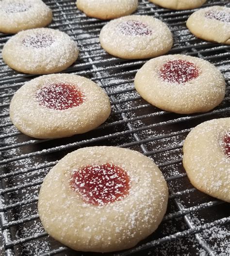 Thumbprint Cookies With Strawberry Jam Amanda Cooks And Styles