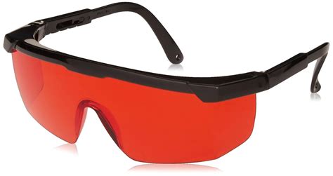 hde laser eye protection safety glasses for green and blue lasers with case red silk n flash