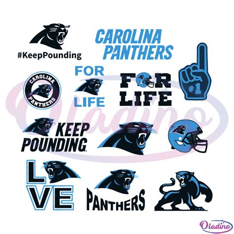 Carolina Panthers Logo Bundle Svg Nfl Svg Panthers Team Svg