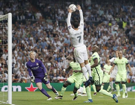Cristiano Ronaldos Slam Dunk During Champions League Semi Final